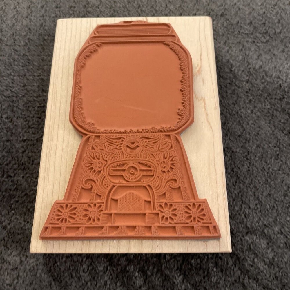 Rubber Stamp Scrapbook Bubble Gum Machine Large D37 - Picture 2 of 2